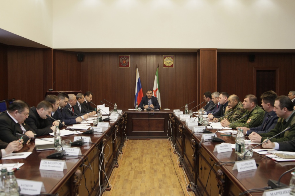 Глава Ингушетии провёл в Магасе заседание Антитеррористической комиссии и Оперативного штаба