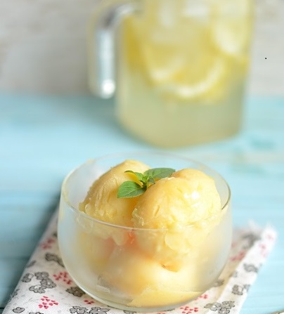 Лимонный курд и мороженое