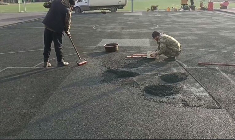 В городе Карабулаке Ингушетии привели в порядок волейбольную площадку